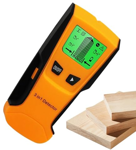 Détecteur De Montants avec Scanner Mural | Détecteur Et Localisateur De Métal Électronique | de Montants en Bois - pour Détection De Fils AC sous Tension, Tuyaux, Solives, De Plâtre