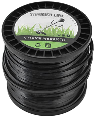 YYALYYON Nylon trimmertråd, diameter 3,3 mm, lågbrusdesign, för gräsklippare och trimmer, slitstark tråd med hög skäreffektivitet (50 m)