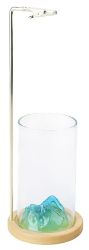 Quemadores de Incienso anticenizas, recogedor de Cenizas de Vidrio para meditaciones, Yoga, SPA, decoración del hogar, Soporte de Incienso de Madera para Palos, quemadores con recogedor de Botellas