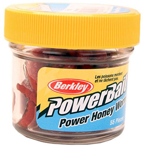Berkley Powerbait - Gusanos de miel Rojo 55 grams Paquete de 55 unidades