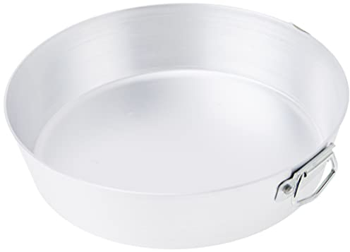 Pentole Agnelli Family Cooking Alluminio Tortiera Conica con Anello, Argento, 24 cm