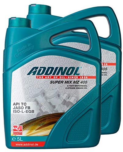 2X Addinol Motoröl Motorenöl Motor Motoren Motor Oil Engine Oil 2-Takt Super Mix Mz 405 (Rot Gefärbt) 5L