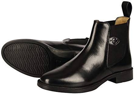 Kerbl Botines de equitación de piel, color marrón oscuro, talla 41