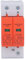 Parasurtenseur AC 420V 20‑40KA 2P Disjoncteur de Protection contre les Surtensions Amélioration de L'habitat Dispositif Parafoudre de Tension électrique pour Rail DIN 36 Mm Domestique