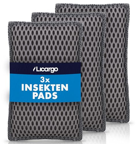 LICARGO® Insektenschwamm (3 Stück) - löst Insektenreste schonend & effektiv von Glas, Lack & Kunststoff - garantiert kratzerfreie Reinigung mit Fliegenschwamm Auto - 13x8 cm - 3X Insekten Pad
