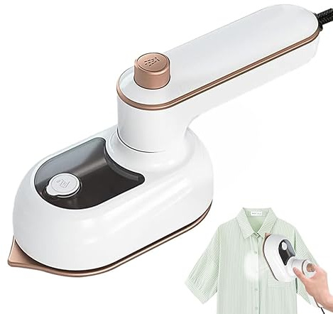 UQTUKO Mini Plancha Ropa de Vapor, Plancha de Viaje Portátil con Tanque de Agua de 50ML Ferro da Stiro Viaggio Mini Ferro da Stiro Multiuso per Casa e Viaggi (blanco)
