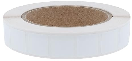 Labelident Zebra kompatible Polyester Etiketten, Z-Ultimate 3000T weiß - 25 x 25 mm - formatgleich mit Zebra 880328-025 - 5.249 Etiketten für Zebra Drucker auf 76 mm Kern, selbstklebend