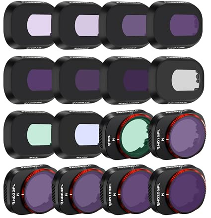 Freewell 16Pack Mega ND, ND/PL, CPL, UV, Snow Mist 1/4, Light Pollution Filters Compatible with Mini 4 Pro