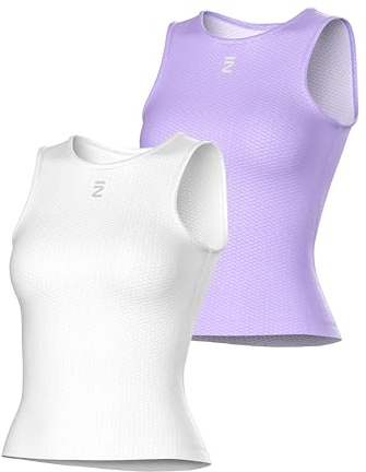 INBIKE Debardeur Sport Femme HautVetement Tops T Shirt pour Cyclisme Cycliste Yoga Fitness Running Sans Manches Flexible et Respirant Velo VTT Blanc Peuple M