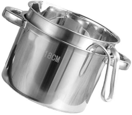 DECHOUS 1set Pentola Inossidabile Per Sciogliere e Include e Facile e Maneggiare Design Per Induzione