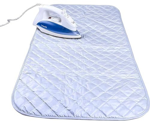 Portable Ironing Board, Thicken Tabletop Iron Mat for Sewing, Folding Iron Mat for Steam Pressing on Tabletop or Bed