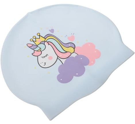BESPORTBLE Badekappe Für Kinder Badekappe Für Damen Badekappen Große Badekappe Cartoon-hüte Professionelle Schwimmmützen Schwimmhaube Badekappe Damen Badekappe Frauen Kieselgel Blue