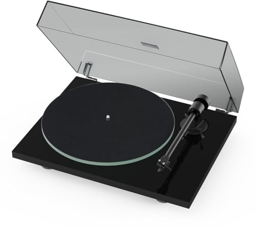 Pro-Ject T1EVOPHONO-BK Turntable With Built-In Switchable Phono Preamp Black