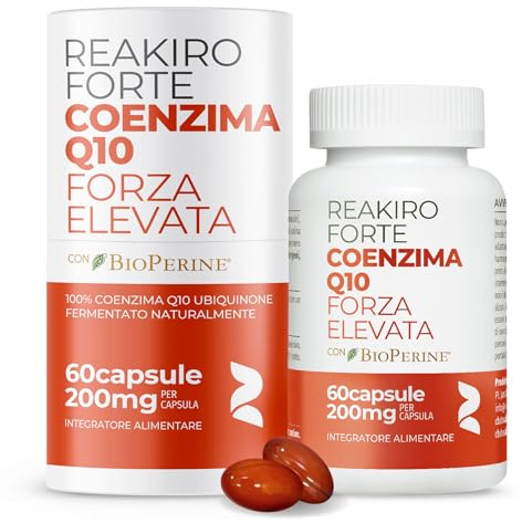 Reakiro Forte Coenzyme Q10 200mg Capsules, 60pcs with BioPerine