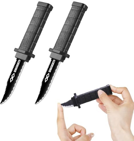 WXNPA Coltello Finto Retrattile, Coltello Pugnale a Scomparsa, Pugnale in plastica, Coltello Finto Divertente per Bambini Adulti, Pesce d'aprile,scherzi di Halloween