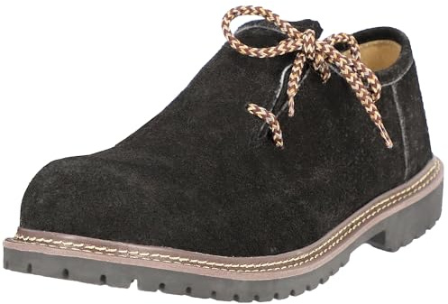 Steigenhöfer - Scarpe da uomo in vera pelle scamosciata, vestibilità ottimale e design tradizionale, in vera pelle, per Oktoberfest e celebrazioni