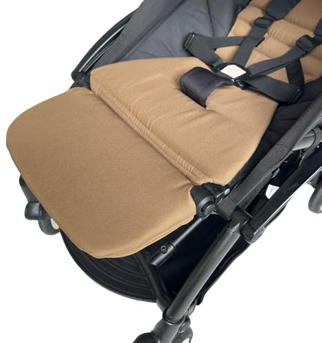 Brogtorl Barnvagnstillbehör - benstöd - förlängningsbräda kompatibel med Babyzen YOYO - ingen demontering - 15,7 cm förlängning, lätt att fästa och rengöra (Toffee)