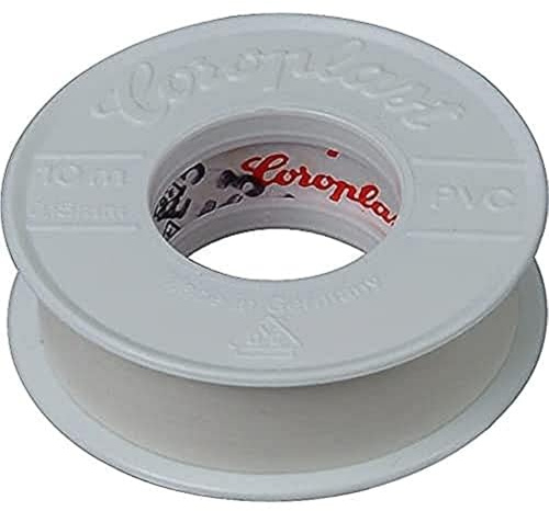 Kopp 320701081 – Nastro isolante, 10 m di lunghezza, 15 mm di larghezza, bianco