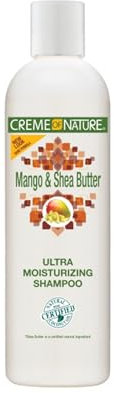 Creme of Nature, CNI, Shampoo Ultra-Idratante con Mango e Burro di Karité, per Capelli Disidratati, Nutrizione e Morbidezza Intense, 354ml