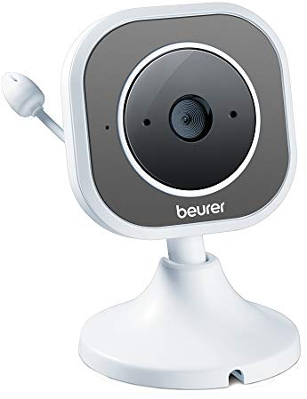 Beurer BY 110 Einzelkamera Erweiterung mit Gegensprechfunktion, Nachtsichtfunktion und Temperaturalarm, Zubehör für das BY 110 Video-Babyphone mit Kamera
