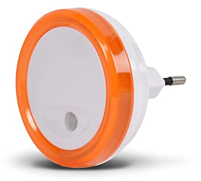 SCS Sentinel - HEC0085 - PlugLight Orange - Baby-Nachtlicht - Kinderzimmer - Elektrisches Dämmerungslicht Mit Dämmerungserkennung - Farbe Orange