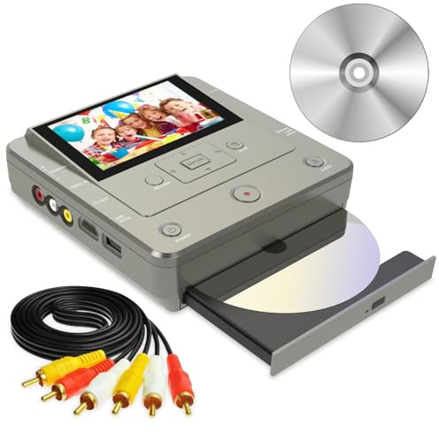 Clariviews VHS to DVD Recorder, TV to USB Device or SD Card or HDD Recorder, Smart Phone WiFi to DVD/USB/SD/HDD Copy, WiFi APP Media Recorder【Comes with 10 Free DVD-R 】