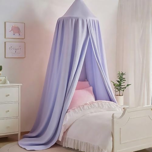 Vercico Baldacchino rotondo a cupola per bambini, per principessa, colore: lilla