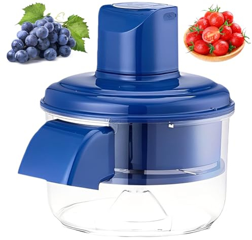 Automatische Schälmaschine, Knoblauchschäler Elektrisch, Vegetable Peeler für Trauben und Tomaten, USB Wiederaufladbar mit Scharfer Klinge, für Küche Haushalt Gewerbe, Blau