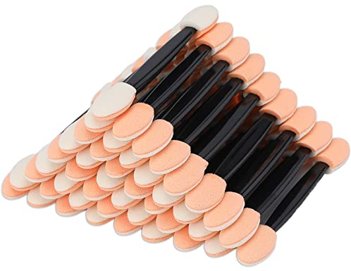 G2PLUS 100PCS Brosse Fard à Paupière Applicateur Fard a Paupiere,Pinceau Ombre à Paupière Brosse à Paupières Éponge ombre à paupières pinceau pour Application de Maquillage