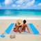 OUSPT stranddecke 210 x 200 cm, Picknickdecke,stranddecke sandfrei，4 Befestigung Ecken, Ultraleicht kompakt Wasserdicht und sandabweisend