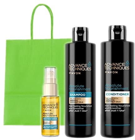 Avon Advance Techniques Arganöl Haar-Pflegeset 3tlg. Shampoo/Spülung/Serum