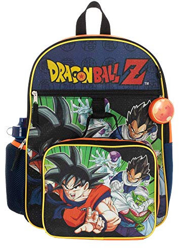 Bioworld Dragon Ball Z kids Backpack Set 4-Piece School Supplies Combo