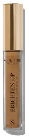 Brighten Up Under Eye Concealer from Sculpted by Aimee (Caramel) - 5ml Light Coverage Mineral Liquid Makeup Concealer for Hydrating Delicate Skin & Dark Circles with Niacinamide and Hyaluronic Acid