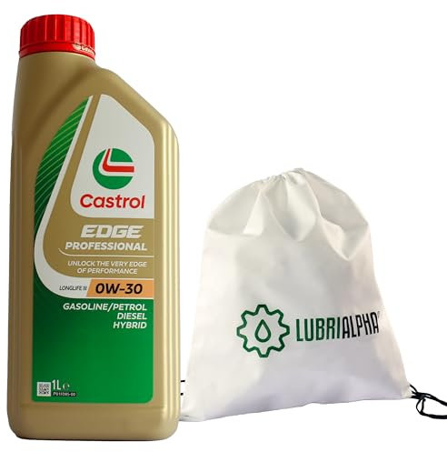 LUBRIALPHA - Olio Motore Edge Professional LongLife III 0W-30 | Benzina & Diesel | Emissioni CO2 Zero | Conforme VW 504 00/507 00 | Conf. 6x1lt con Portachiavi Cavatappi