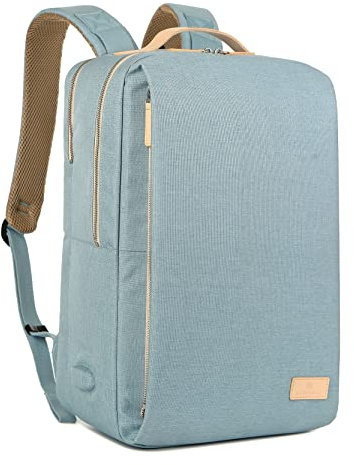 Nordace Siena - 15.6 Inch Laptop Backpack for Men & Women with USB Charging Port, Waterproof - Daily, Travel, or Work, Aqua, 19L, Travel Backpacks