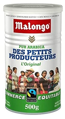 Malongo Café Moulu des Petits Producteurs L'Original pur Arabica, 500g