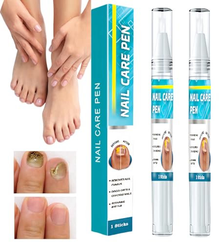 2PCS Nail Revive Pen,Nail Care Pen for Fungus & Ingrown & Thick Nail,Fungal Nail Treatment,Nail Repair Essence for Under & Around Nail,Nail Fungus Treatment for Toenail,Anti Fungal Skin Cream