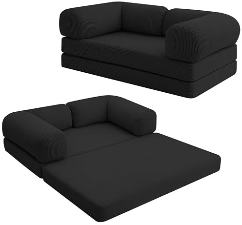 MeMoreCool Divano letto 4 in 1 con braccioli, divano pieghevole da