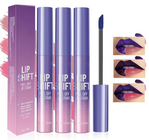 Baorder 3Pcs Peel Off Lip Liner Stain Set - Long-Lasting,Smudge-Proof, Waterproof Nude Matte Lip Tint, Non-Fading Peel Off Lip Color, Effortless Precision & Full Coverage