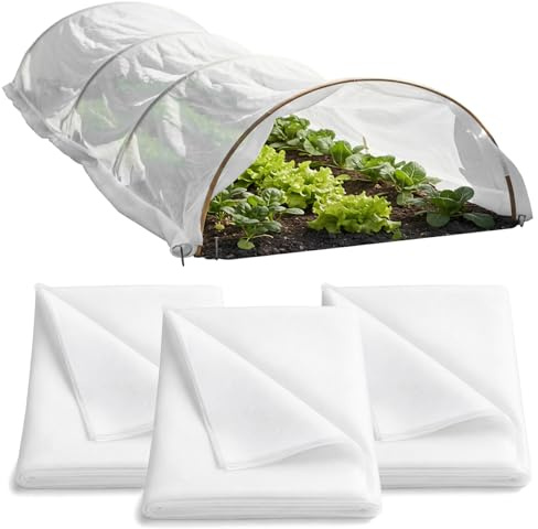 com-four® Manta térmica 22,5 m² para Plantas, 3X Cubierta Invernal 7,5 m²