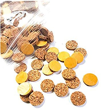 Self Adhesive Frame Bumpers 9mm Frame Cork Bumpers Picture Framing Photo Frame Cork Discs Furniture Pads Picture Hanging Craft Pack of 50