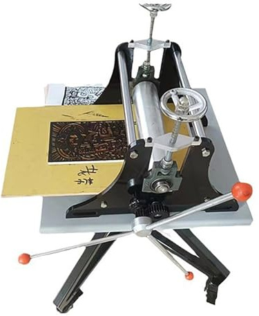 COYEUX Flatbed Press, Embossed Printing Machine, with 320 * 500mm Extended Printing Board, Double Positioning Shaft Hole, Pressure Evenly, for Woodcut Ink