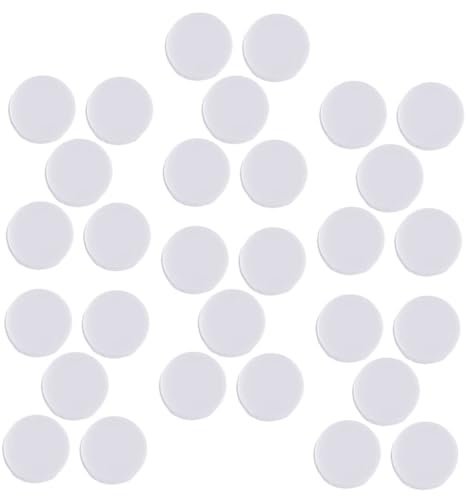 Gatuida Lot de 50 Inserts De Hochet en Plastique Blanc Plate 15mm pour Bébé Et Animaux, Générateur De Bruit Ovale, Accessoires DIY pour Création De Jouets Éducatifs, Usage Voyage Et Quotidien