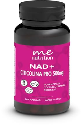 Citicolina Pura 500mg Integratore Memoria e Concentrazione | 90 Capsule | Nicotinamide Riboside, Stimola NAD+ e Vitalità Mentale per Adulti Studenti Lavoratori e Ragazzi | Made in Italy | Me Myeasy