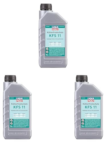 LIQUI MOLY Anti-congelante KFS 11, 1 L, Anticongelante del radiador 11, SKU: 21149 (Paquete de 3)