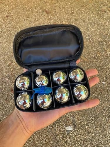 BuyBocceBalls Listing - 8 Ball 33mm Metal Mini Bocce/Petanque Set with Black Bag - Single