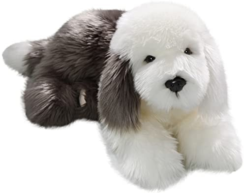 Carl Dick Bobtail, Altenglischer Schäferhund liegend, Hund, Plüschtier, Kuscheltier ca. 45cm 3435