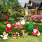 JoyTplay 8Pezzi Decorazioni per Iinterni ed Esterni di Natale fine Anno,Decorazioni all'aperto del Prato Inglese del Segno dell'iarda di Buon Natale