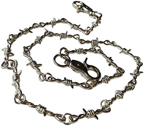 VALICLUD Silver Waist Chain Punk Hip Hop Biker Chain for Jeans Metal Pants Accessories for Men Women