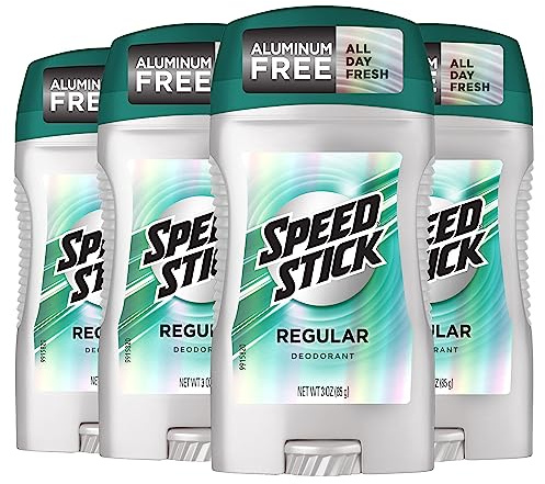 Speed Stick Men's Deodorant, Regular, 3 Ounce, 4 Pack